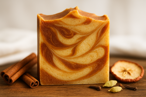 🍂 Apple Chai + Sea Moss Soap- LIMTED